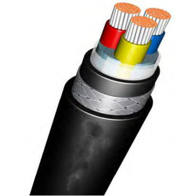 kupować 35 mm Aluminiowy/Miedziany Rdzeń Drut stalowy PVC/XLPE Podziemny Kabel Napędowy Pancerny Czarny 95 mm online manufacture