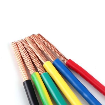 IEC 60227 4mm BV Solid Stranded Copper Wire Customized PVC Isolated Cable