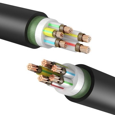 Przekazywanie mocy Wysokonapięciowe izolowane przewody i kable miedziane z płaszcza PVC 0,6/1KV